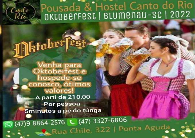 Oktoberfest 2022 Quartos de 3 a 20 pessoas cada