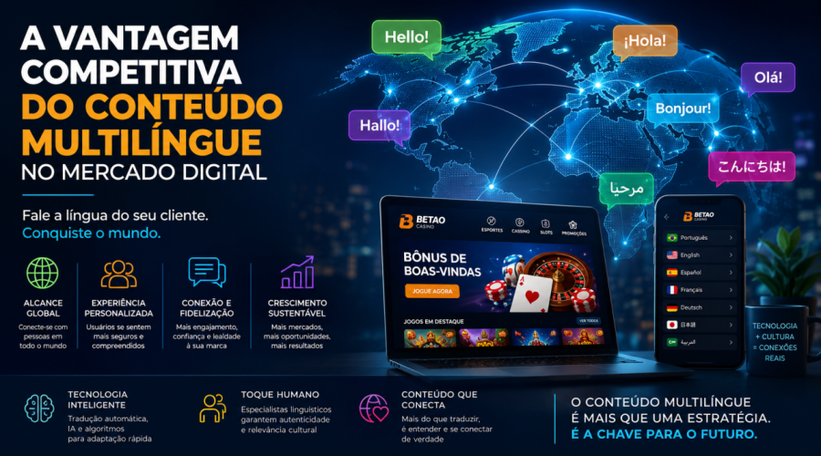 A Vantagem Competitiva do Conteúdo Multilíngue no Mercado Digital