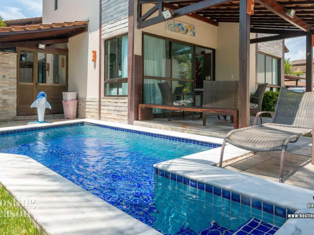 MAR37 Confortável Casa em Muro Alto – Porto de Galinhas Piscina Privada 3 suítes