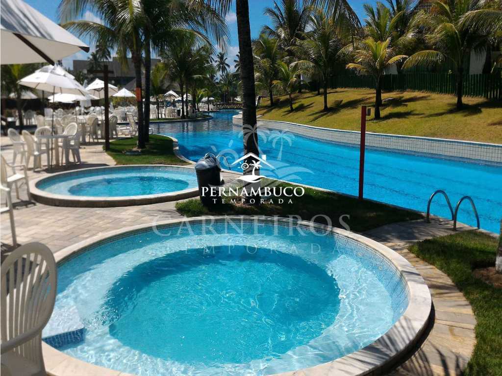 Flat 2 Quartos no Beach Class Muro Alto, Porto de Galinhas (B204)