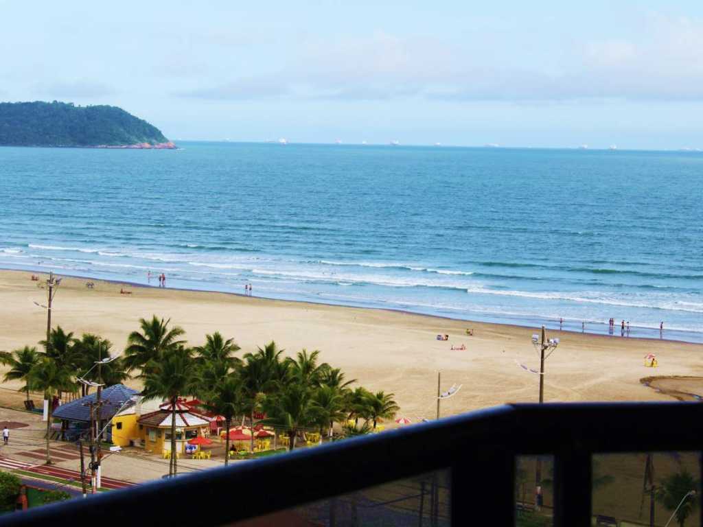 PRAIA GRANDE-Aviação APTO 3 DORM AMPLA VISTA PARA O MAR