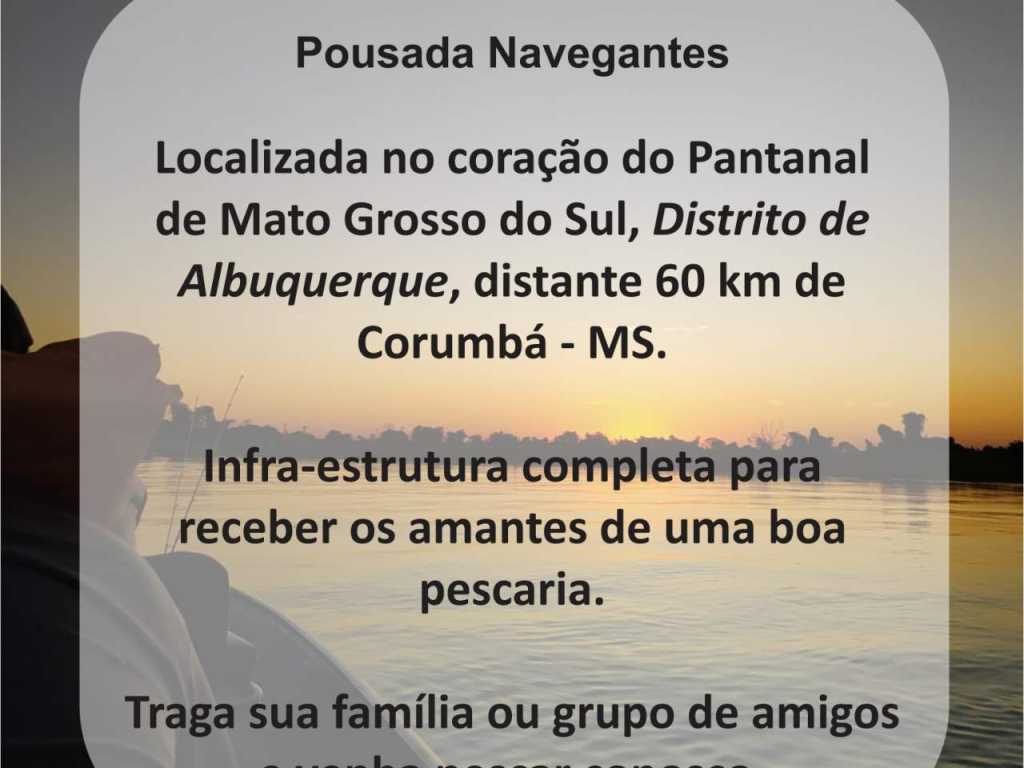 Pousada em Albuquerque - Pantanal MS