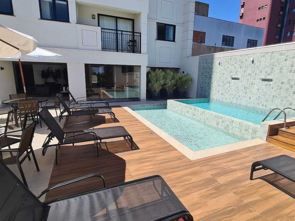 7seas - Lindo apt conceito aberto com VISTA INCRÍVEL