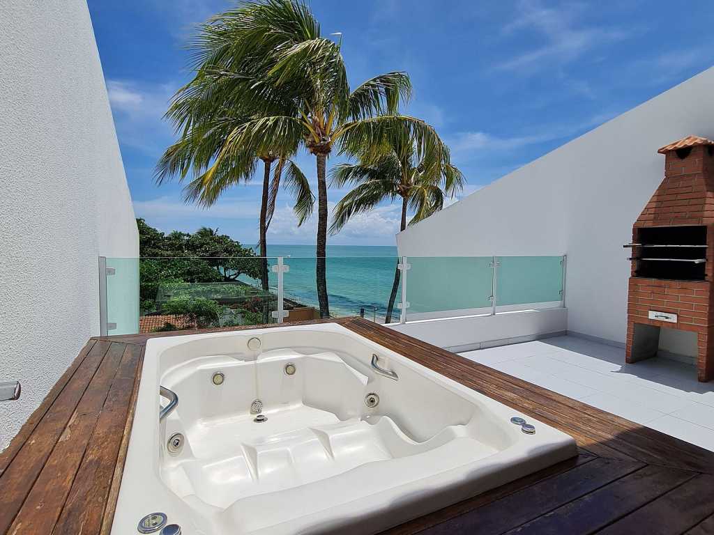 FLAT 204 Cobertura na Praia de Maria Farinha com Jacuzzi - Bloco Prince - LocarHouse