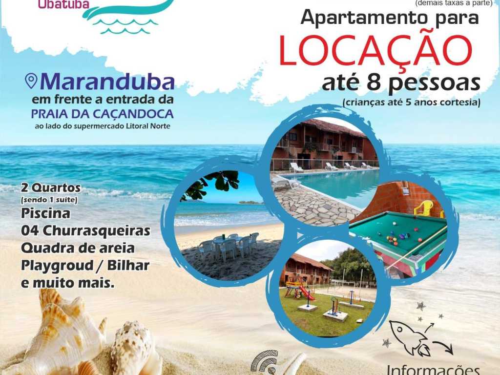 Apartamento em Maranduba Ubatuba 2 quartos