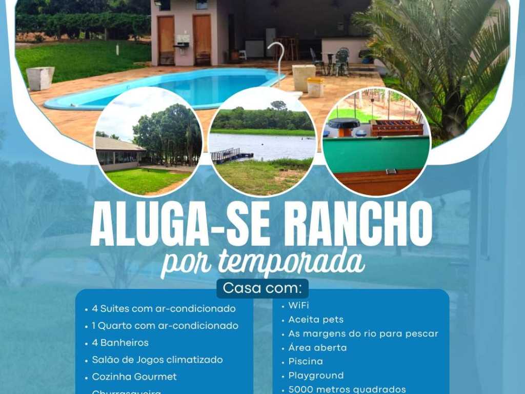 Rancho Rio Tiete, pé na areia