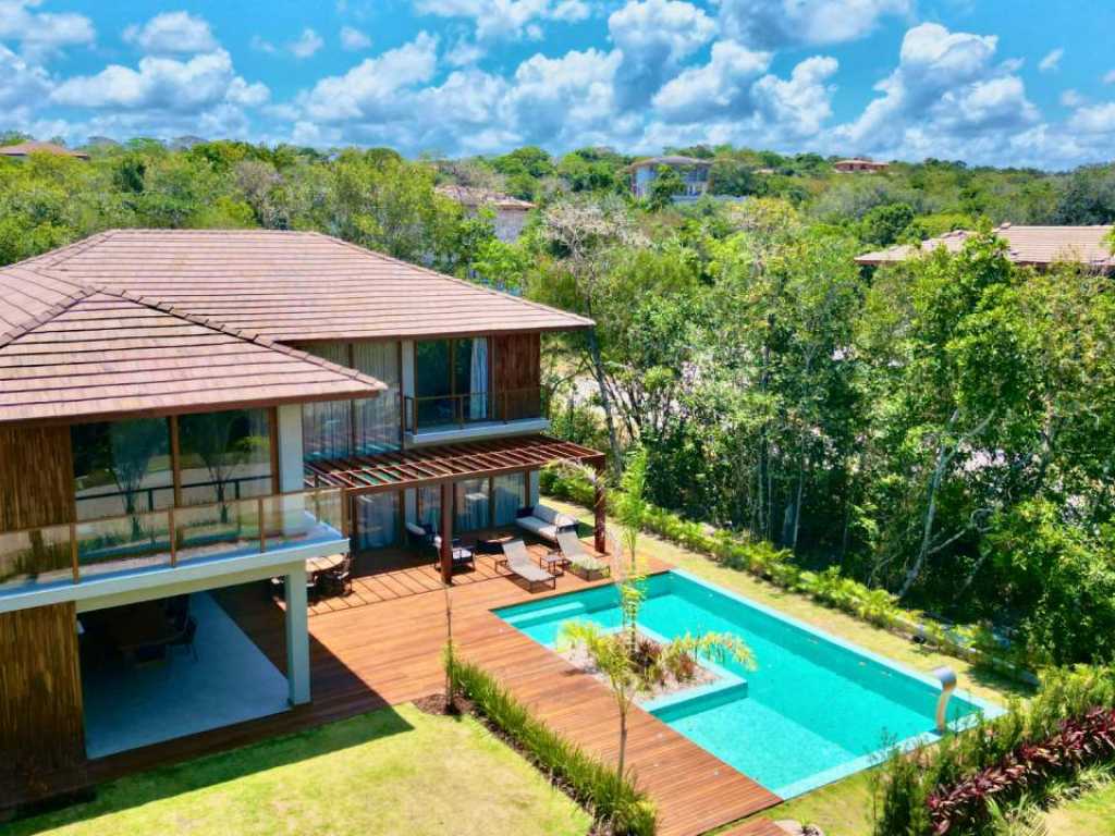 Casa Alto Padrão 7 Suítes em Praia do Forte no Condomínio Praia Bella Com Acesso ao MAR