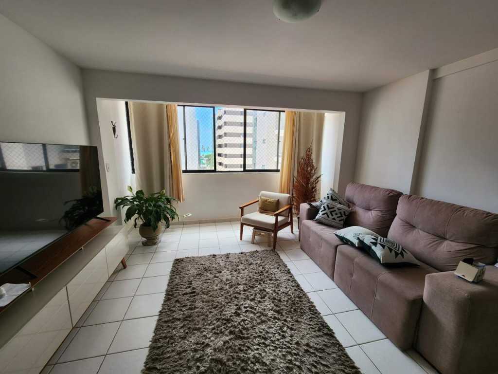 Excelente apartamento de 120 m2 por temporada a 300m da praia da Jatiúca.