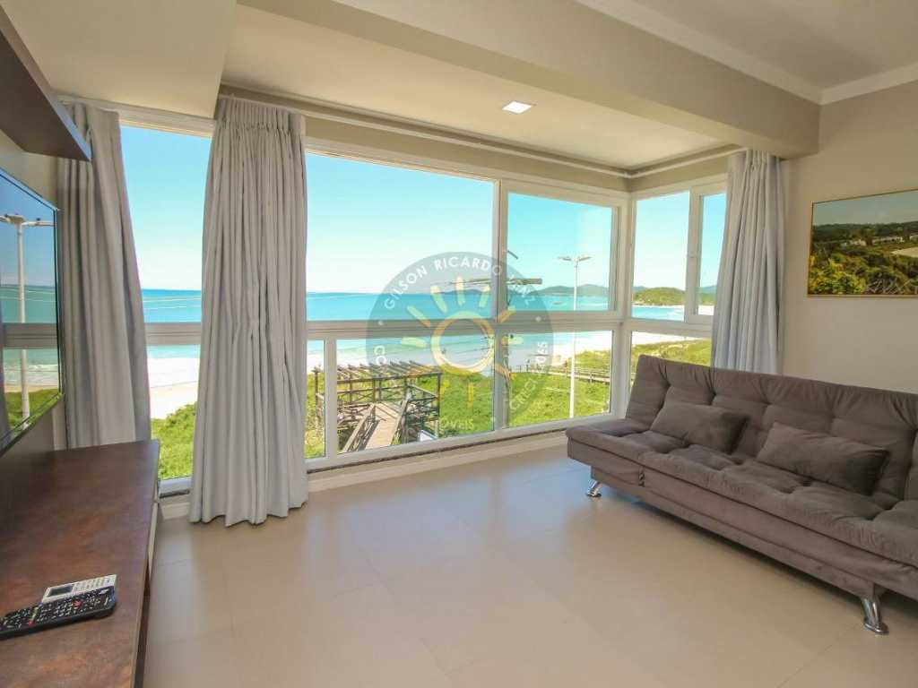 Apartamento luxo 2 dormitórios com vista para o mar, de frente para a praia de quatro ilhas em Bombinhas