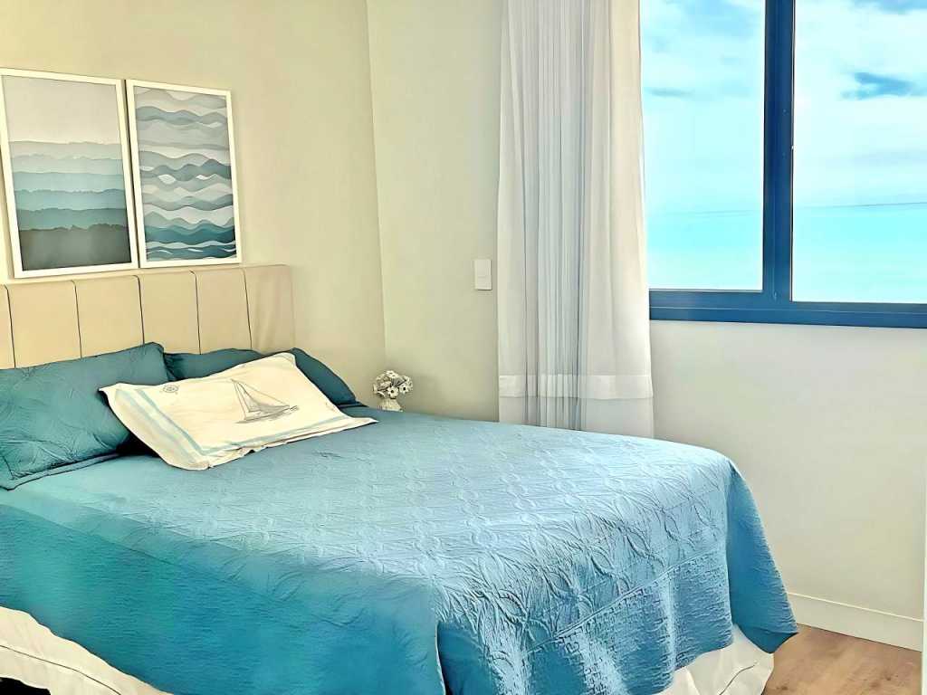 Apartamento Quartos Vista Praia do Morro Casais Melhor Localização, Super Completo 4 TVs Led, Camas-box Novas, 2 Quartos Suíte, Garagem