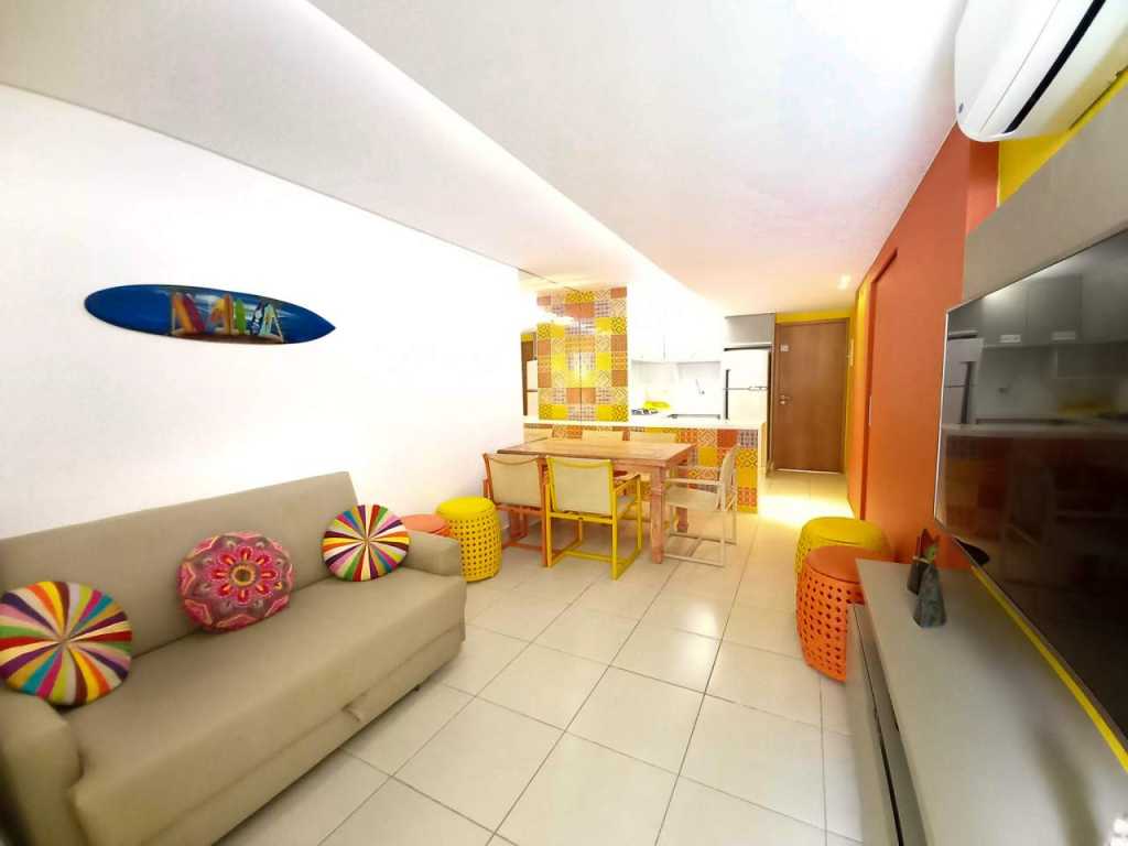 Flat 2 Quartos - Carneiros Beach Resort (A08-1)