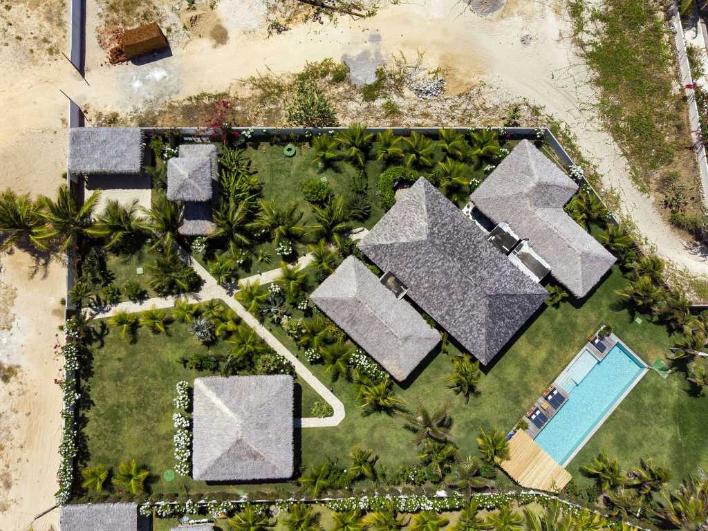 Cea035 - Fantástica villa de 5 suítes pé na areia em Pontal do Maceió