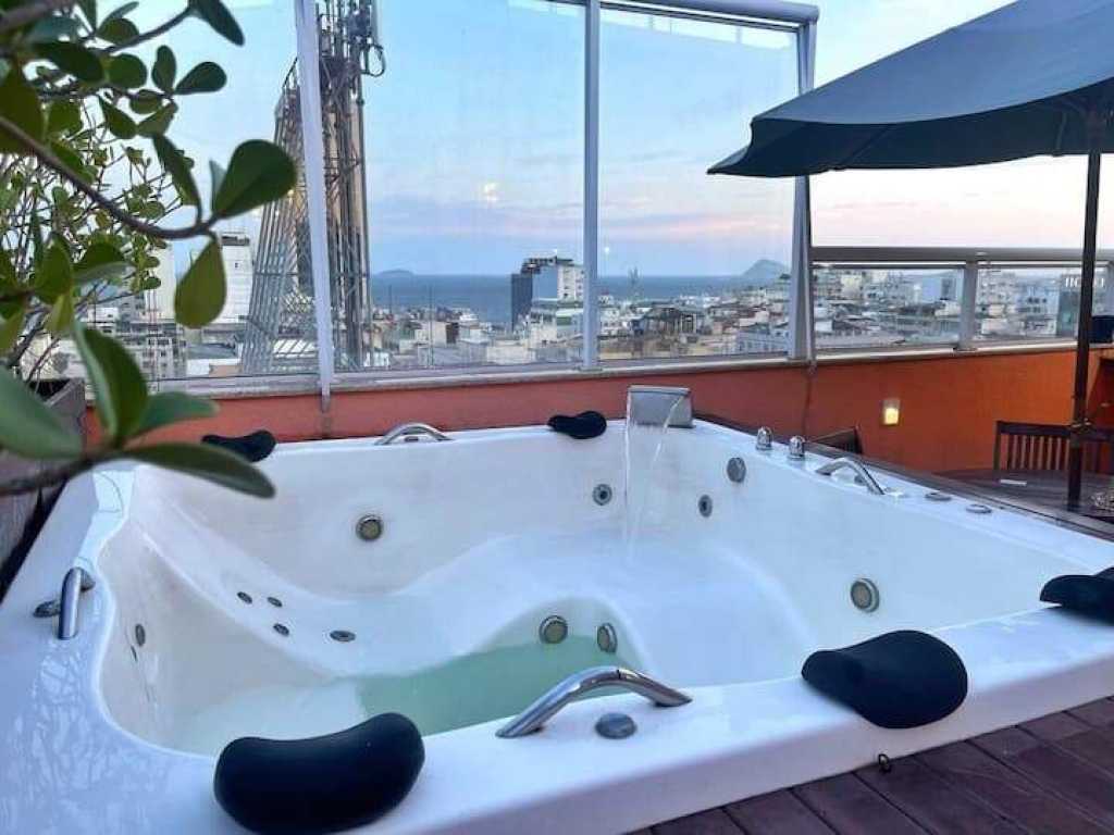 Cobertura encantadora com jacuzzi e área gourmet