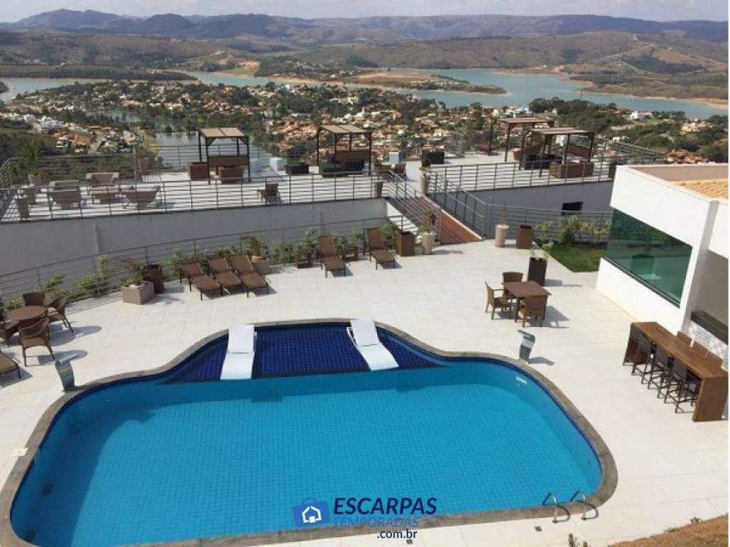 Apartamento Resort Mirante em Escarpas do Lago, Capitólio, MG, com área de lazer completa