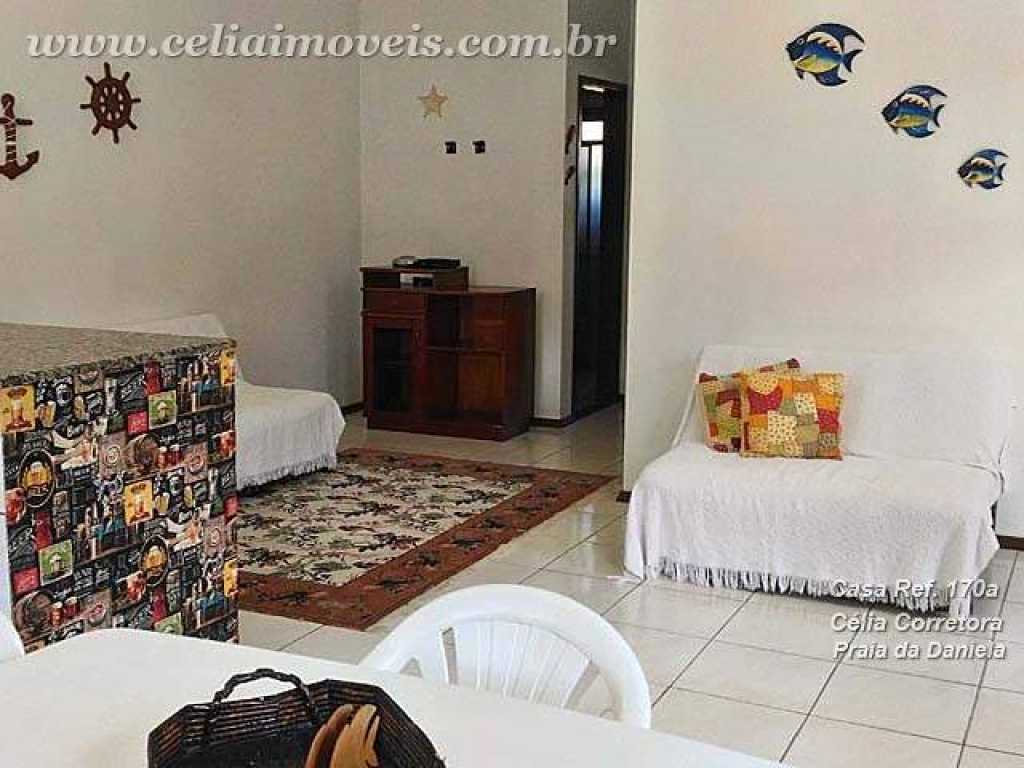 Casa a 213 m. da praia. 2 quartos, 2 banheiros