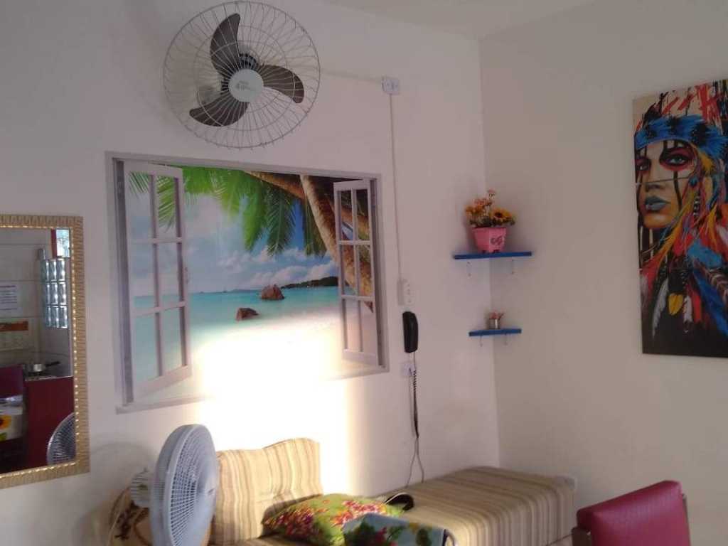 Apartamento de 1 dormitório bem pertinho da praia  da Mranduba em Ubatuba