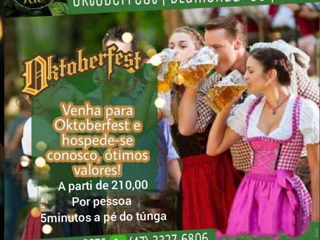 Oktoberfest 2022 Quartos de 3 a 20 pessoas cada