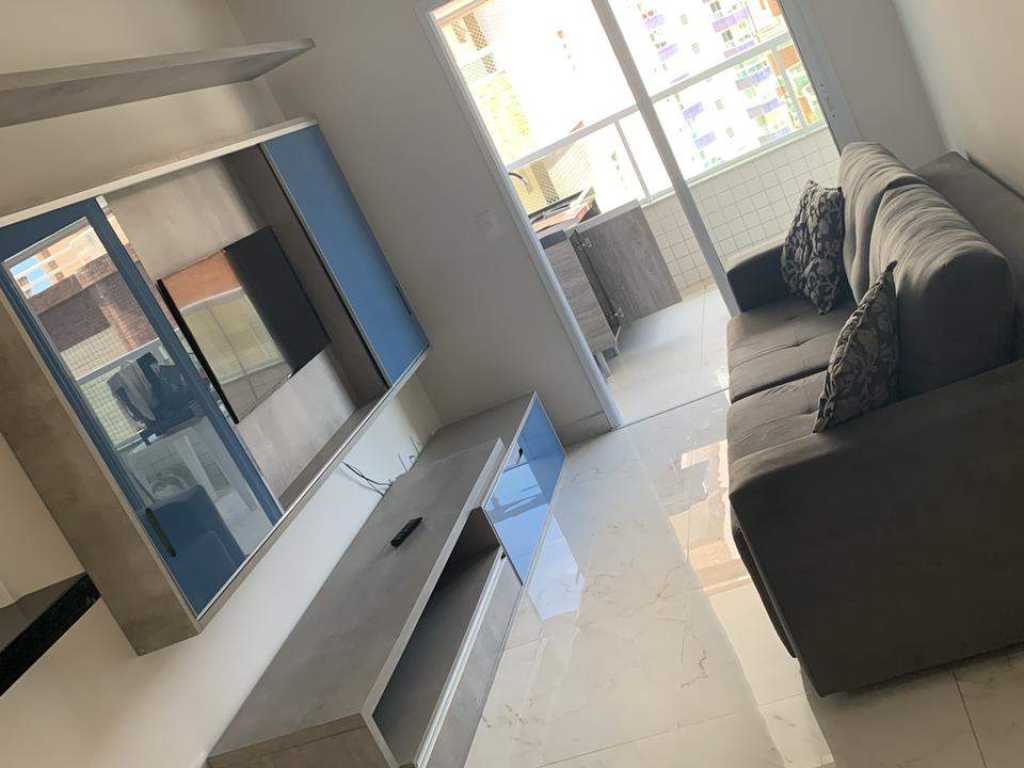 Apartamento 100 metros da praia com churrasqueira na sacada