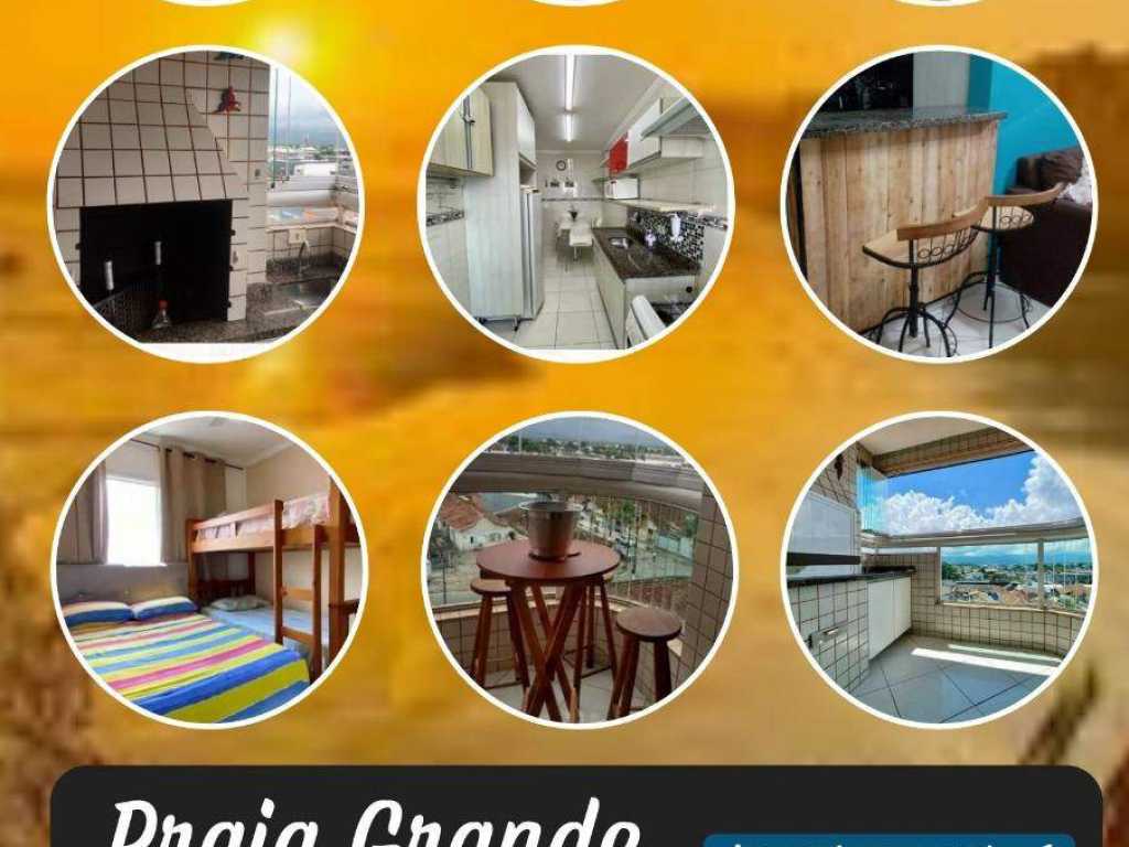 Apartamento c/  Piscina e Sacada Gourmet