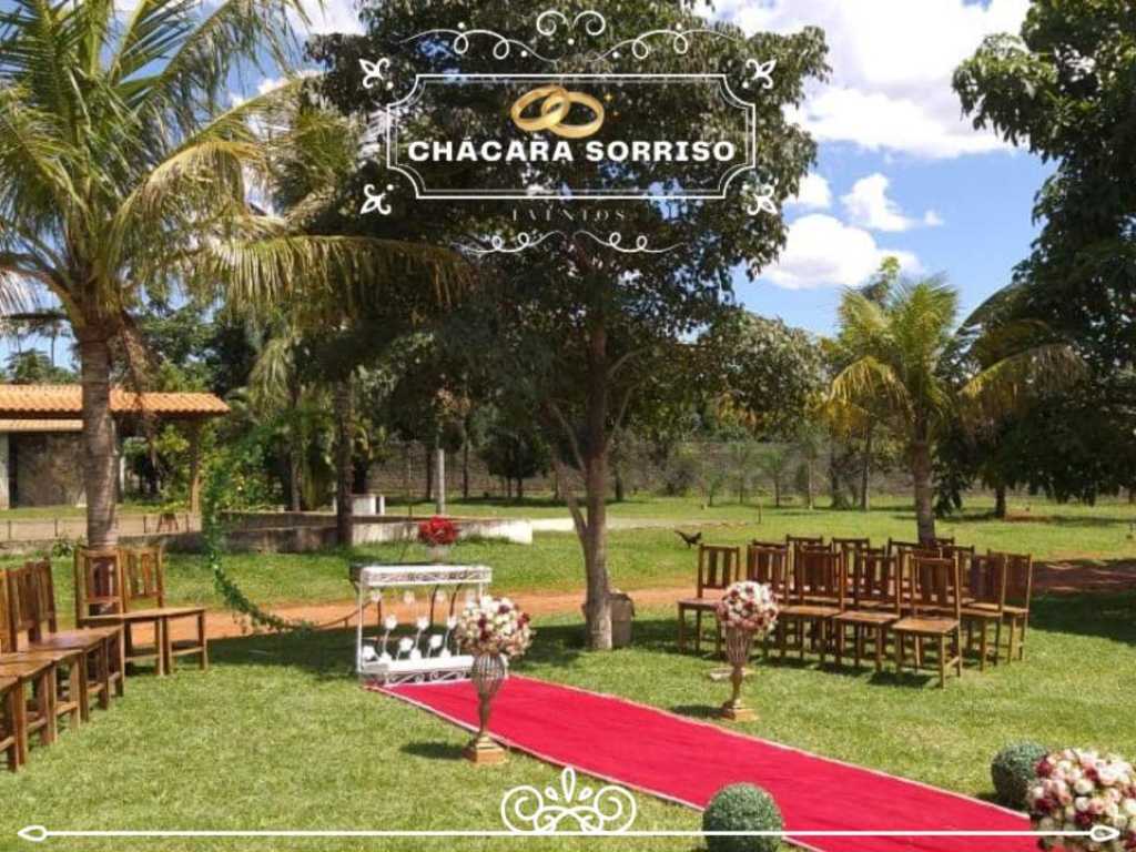 Chácara Sorriso Eventos - Local para casamento ao ar livre - salão de festa