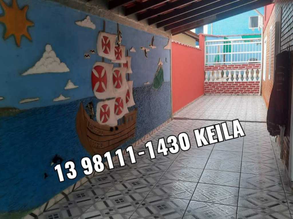 Casa com piscina Balneario Maracanã - Praia grande ( Keila)