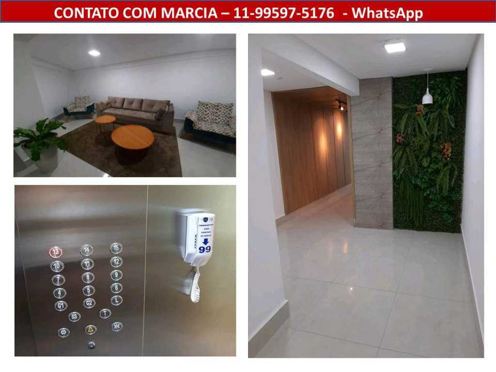 Fit Season Praia Grande V. Caiçara- Furnished High Standard 1dom 2ban pool WI-FI - (11) 995975176 WHATS WITH MARCIA