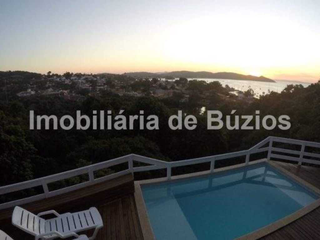 Casa com 5 suítes e 1 quarto com linda vista para o mar – Ossos, Búzios