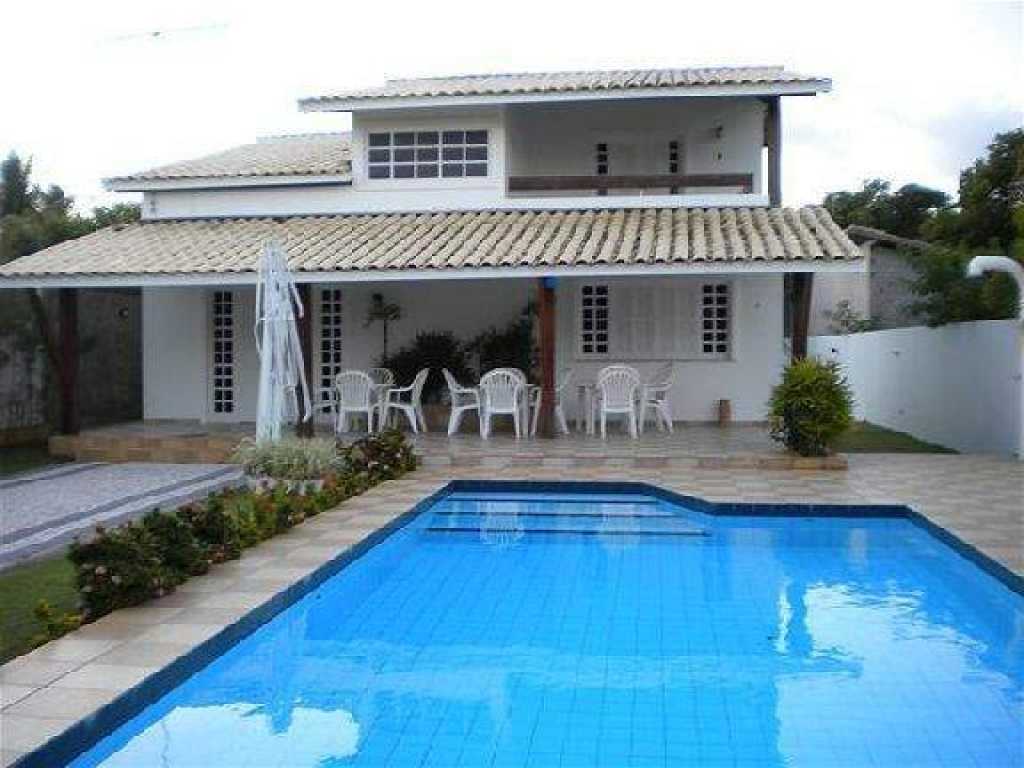 Temporada Guarajuba - Casa 4 quartos com piscina a 100 metros do mar