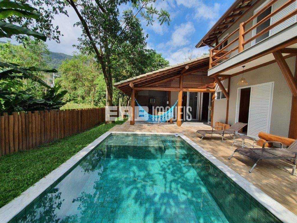 Casa com piscina, para temporada na Praia de Itamambuca - Fe10