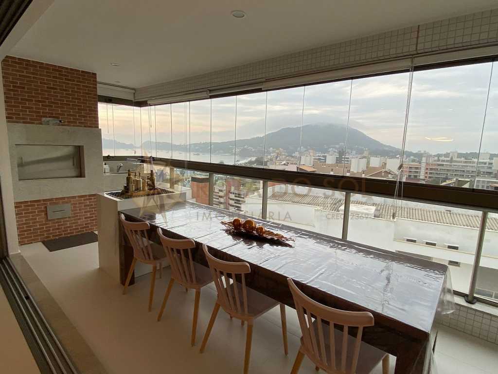 COD 528 - Apartamento para alugar no Residencial Punta Blu Bombinhas, com vista mar e área de lazer