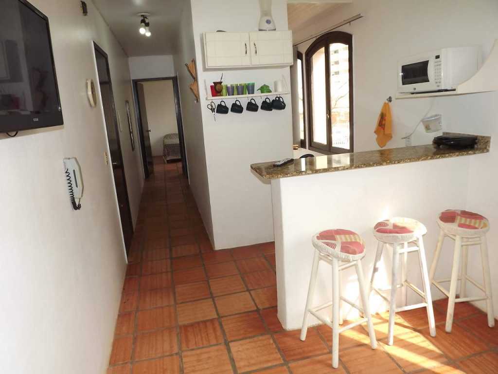 Apartamento Jangada, estacionamiento, dos dormitorios, cocina, barbacoa, wi-fi, en la Playa Grande de Torres 450mt de la playa