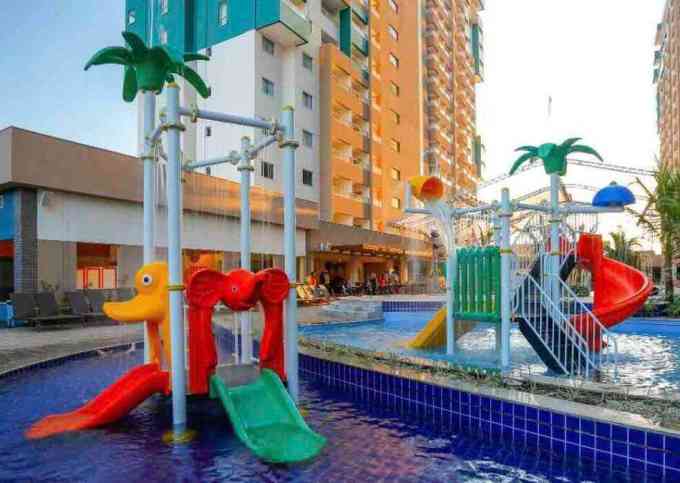 Apartamento no Enjoy Olímpia Park Resort em frente ao Thermas dos Laranjais