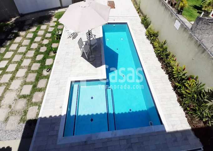 Casa Aconchegante com 3 suítes, piscina, área gourmet na Praia de Mundaí