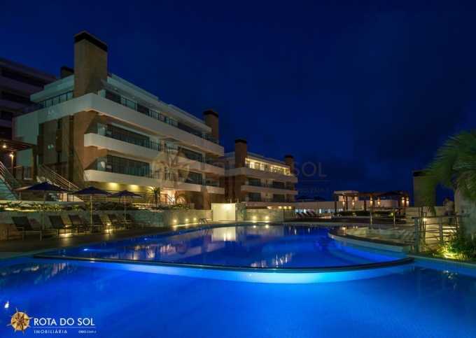 COD 528 - Apartamento para alugar no Residencial Punta Blu Bombinhas, com vista mar e área de lazer